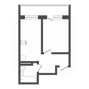 1-к квартира, вторичка, 49м2, 4/9 этаж