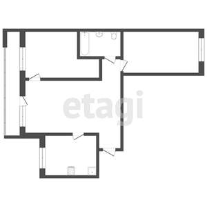 3-к квартира, вторичка, 58м2, 6/9 этаж