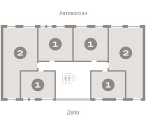 2-к квартира, вторичка, 70м2, 5/17 этаж