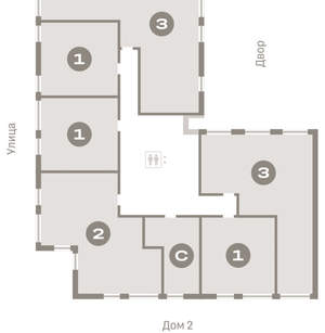 3-к квартира, вторичка, 94м2, 8/25 этаж