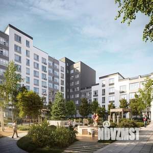 1-к квартира, строящийся дом, 40м2, 3/8 этаж