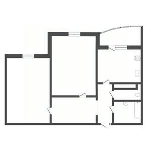 2-к квартира, вторичка, 62м2, 1/14 этаж