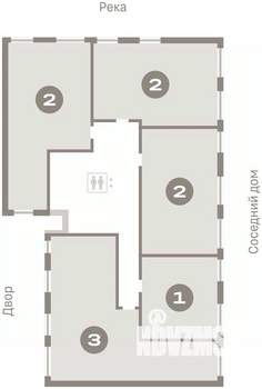 3-к квартира, вторичка, 91м2, 4/8 этаж
