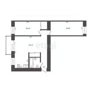 2-к квартира, вторичка, 56м2, 3/5 этаж
