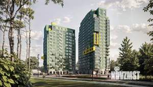 1-к квартира, строящийся дом, 37м2, 2/19 этаж