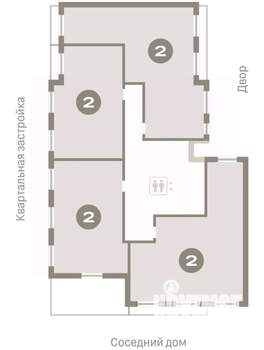 2-к квартира, вторичка, 90м2, 7/7 этаж