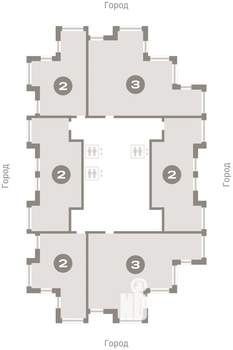 2-к квартира, вторичка, 63м2, 22/25 этаж