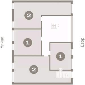 1-к квартира, вторичка, 46м2, 7/7 этаж