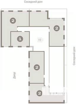 2-к квартира, вторичка, 57м2, 9/9 этаж