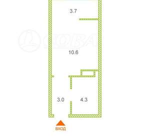 Студия квартира, вторичка, 22м2, 9/10 этаж