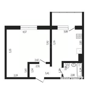 1-к квартира, вторичка, 35м2, 18/18 этаж