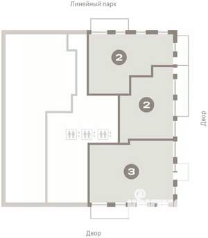 2-к квартира, вторичка, 120м2, 1/25 этаж