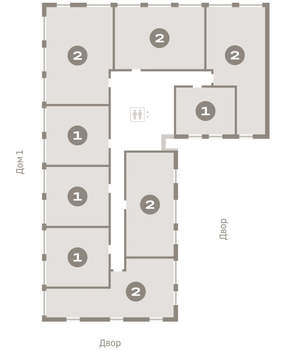 1-к квартира, вторичка, 42м2, 2/16 этаж