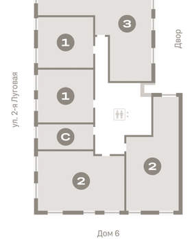 2-к квартира, вторичка, 75м2, 4/16 этаж