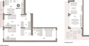 3-к квартира, вторичка, 145м2, 8/8 этаж