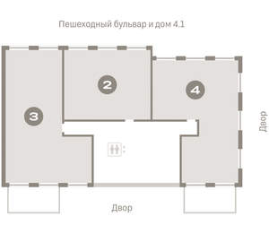 2-к квартира, вторичка, 75м2, 2/11 этаж