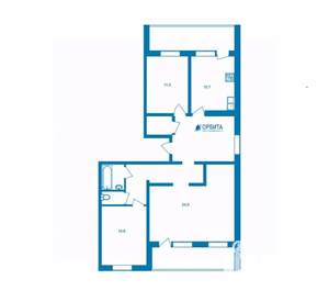 3-к квартира, вторичка, 85м2, 16/16 этаж