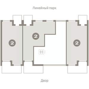 2-к квартира, вторичка, 94м2, 1/8 этаж