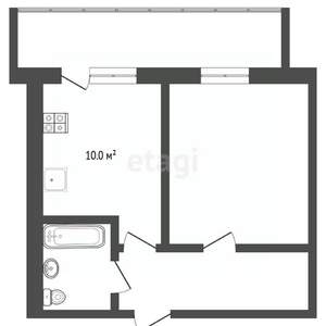 1-к квартира, вторичка, 35м2, 5/14 этаж