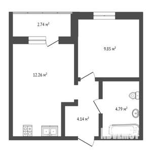 1-к квартира, вторичка, 31м2, 12/17 этаж