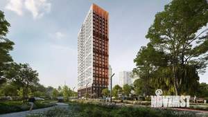 2-к квартира, строящийся дом, 72м2, 21/25 этаж