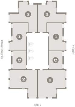 1-к квартира, вторичка, 56м2, 16/25 этаж