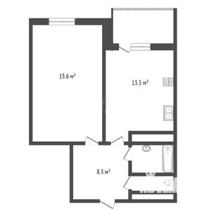 1-к квартира, вторичка, 41м2, 9/17 этаж