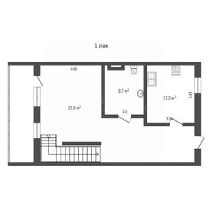 4-к квартира, вторичка, 134м2, 2/2 этаж