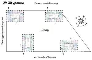 3-к квартира, вторичка, 60м2, 30/31 этаж