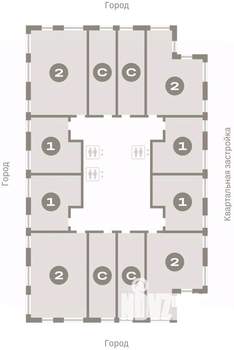2-к квартира, вторичка, 64м2, 10/25 этаж