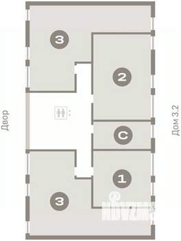 Студия квартира, вторичка, 21м2, 3/25 этаж