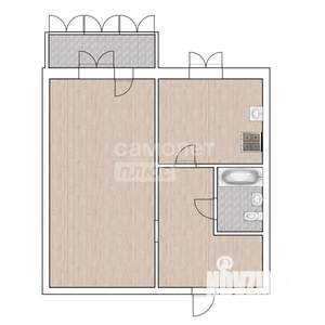 1-к квартира, вторичка, 34м2, 7/9 этаж