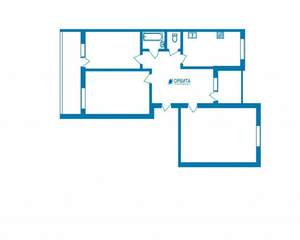 3-к квартира, вторичка, 72м2, 7/9 этаж