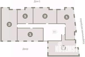 1-к квартира, вторичка, 57м2, 7/10 этаж