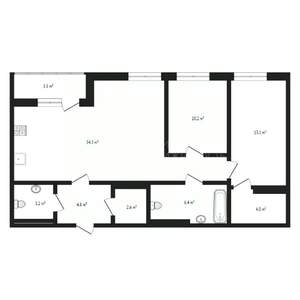 2-к квартира, вторичка, 76м2, 10/10 этаж