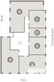 2-к квартира, вторичка, 63м2, 3/7 этаж