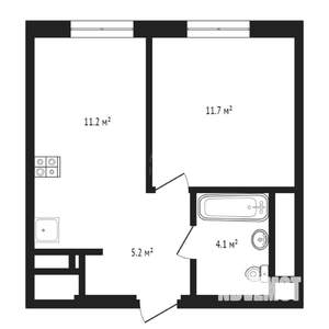 1-к квартира, сданный дом, 32м2, 11/16 этаж
