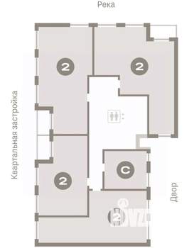 2-к квартира, вторичка, 143м2, 8/8 этаж