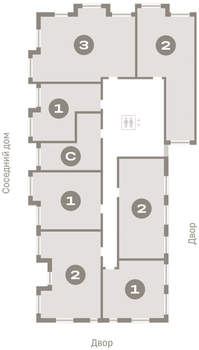 Студия квартира, вторичка, 30м2, 3/16 этаж