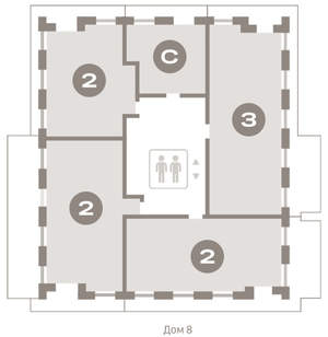 Студия квартира, вторичка, 43м2, 4/9 этаж