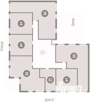 1-к квартира, вторичка, 49м2, 3/25 этаж