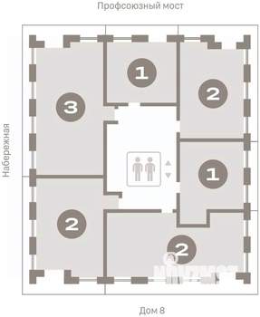 2-к квартира, вторичка, 76м2, 7/9 этаж