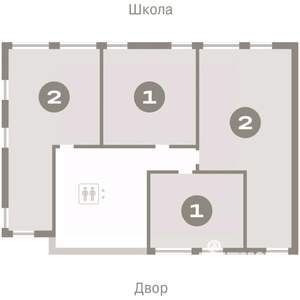 2-к квартира, вторичка, 73м2, 7/8 этаж