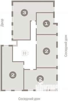 3-к квартира, вторичка, 91м2, 4/7 этаж