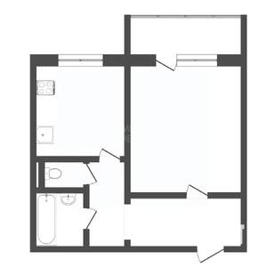 1-к квартира, вторичка, 41м2, 9/10 этаж