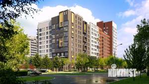 2-к квартира, строящийся дом, 56м2, 6/15 этаж