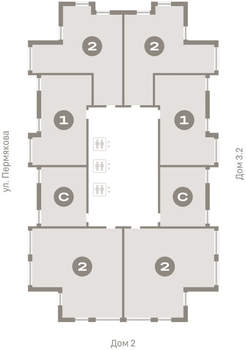 2-к квартира, вторичка, 91м2, 12/25 этаж