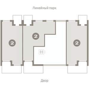 2-к квартира, вторичка, 89м2, 1/8 этаж