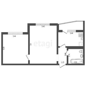 2-к квартира, вторичка, 64м2, 9/14 этаж