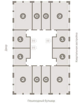 Студия квартира, вторичка, 31м2, 4/25 этаж